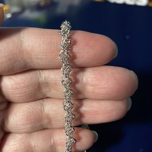 NWT Sterling Silver 7.25” bracelet with lobster clasp